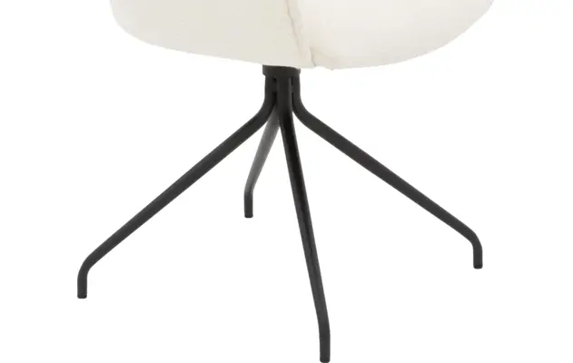 Goossens eetkamerstoel hera wit stof - 8221075-05