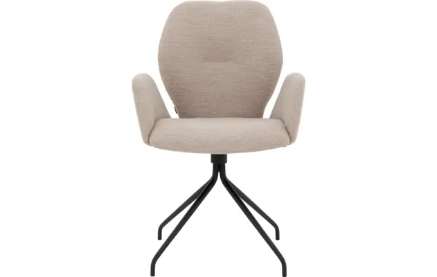 Goossens eetkamerstoel hera beige stof - 8221081-01