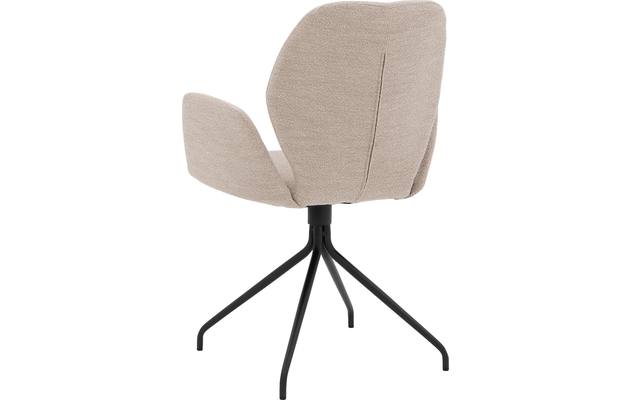 Goossens eetkamerstoel hera beige stof - 8221081-03