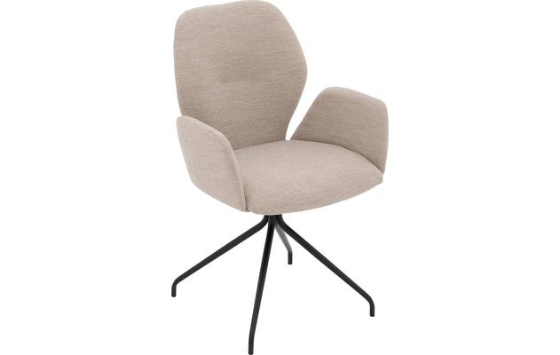 Goossens eetkamerstoel hera beige stof - 8221081-04