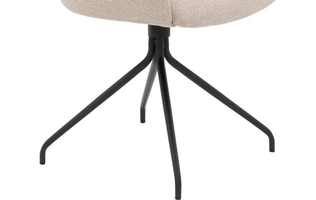 Goossens eetkamerstoel hera beige stof - 8221081-05