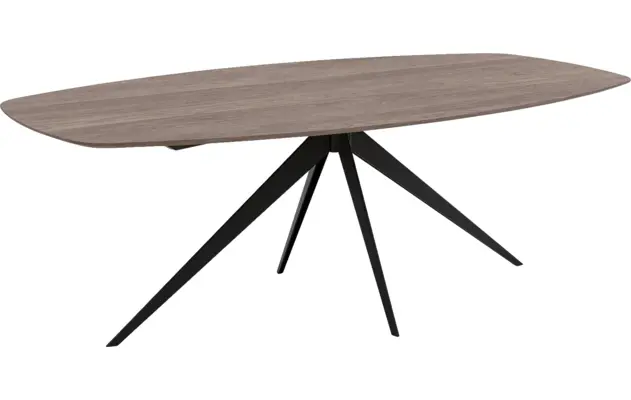 Goossens excellent eettafel uniek donker bruin eiken - 8221100-01