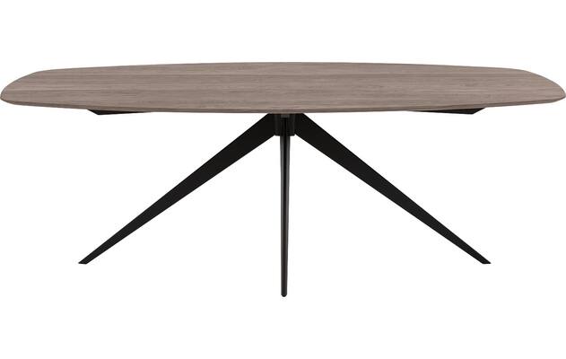 Goossens excellent eettafel uniek donker bruin eiken - 8221100-02