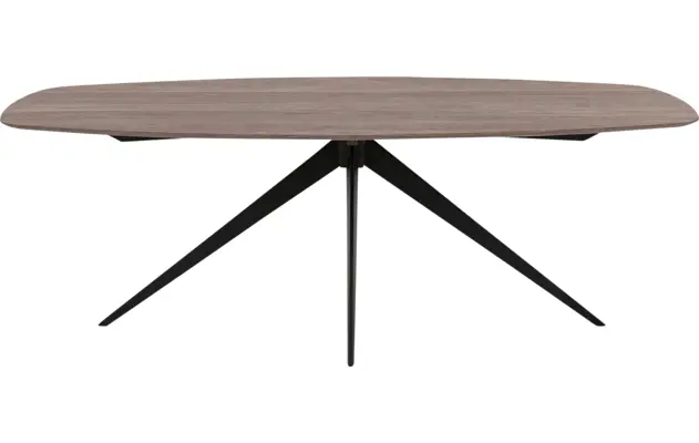 Goossens excellent eettafel uniek donker bruin eiken - 8221100-02