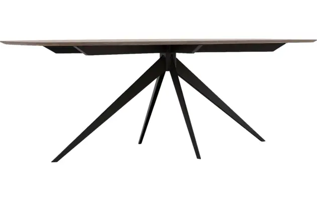 Goossens excellent eettafel uniek donker bruin eiken - 8221100-04