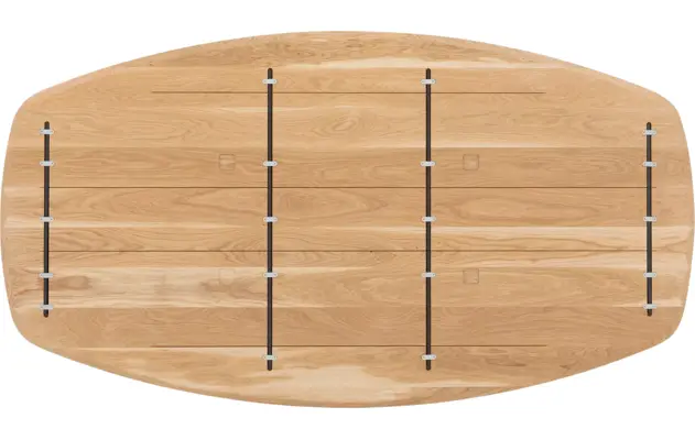 Goossens excellent eettafel uniek blank eiken - 8221115-09