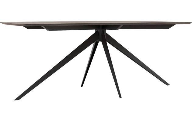 Goossens excellent eettafel uniek donker bruin eiken - 8221127-04