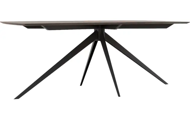 Goossens excellent eettafel uniek donker bruin eiken - 8221127-04
