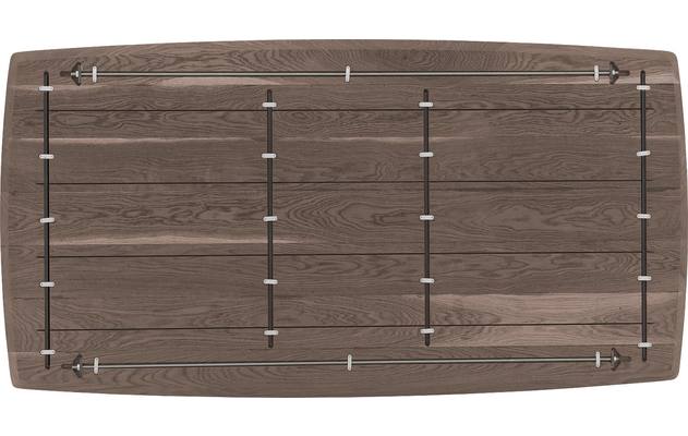 Goossens excellent eettafel uniek donker bruin eiken - 8221127-08