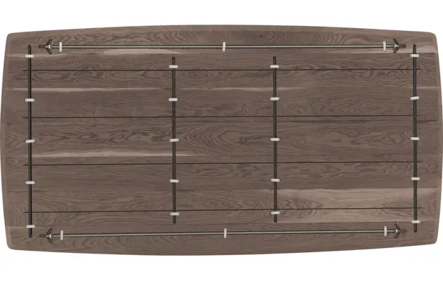 Goossens excellent eettafel uniek donker bruin eiken - 8221127-08
