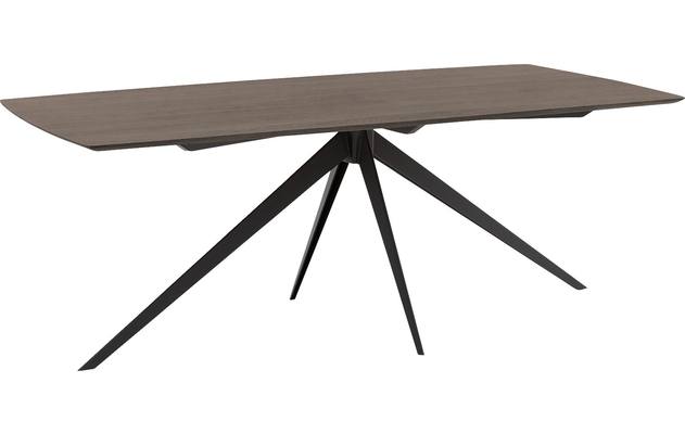 Goossens excellent eettafel uniek donker bruin eiken - 8221128-01