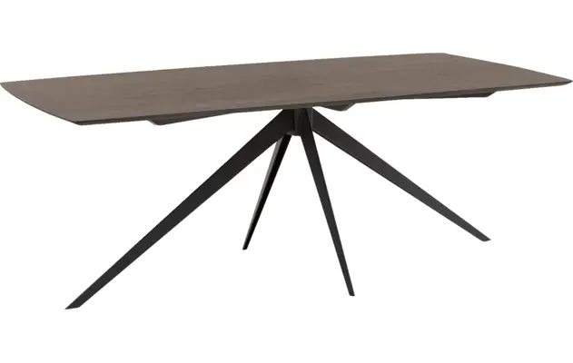 Goossens excellent eettafel uniek donker bruin eiken - 8221128-01