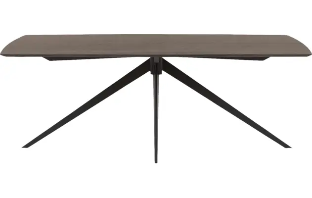 Goossens excellent eettafel uniek donker bruin eiken - 8221128-02