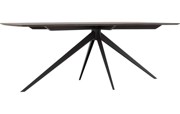 Goossens excellent eettafel uniek donker bruin eiken - 8221128-04
