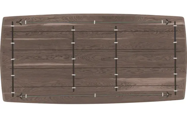 Goossens excellent eettafel uniek donker bruin eiken - 8221128-08