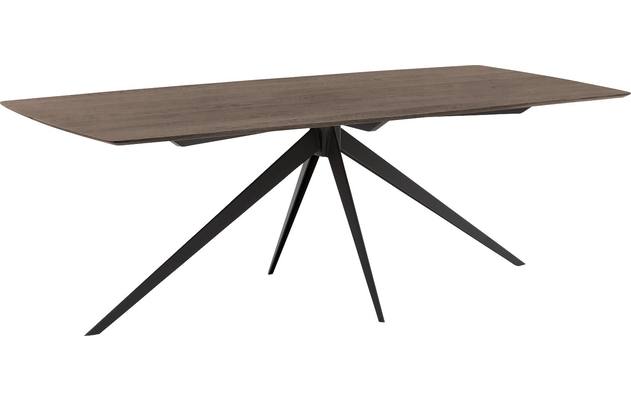Goossens excellent eettafel uniek donker bruin eiken - 8221129-01