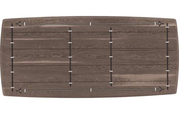 Goossens excellent eettafel uniek donker bruin eiken - 8221129-08