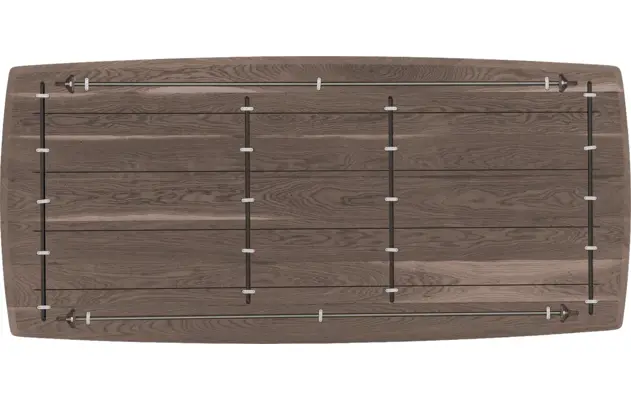 Goossens excellent eettafel uniek donker bruin eiken - 8221129-08
