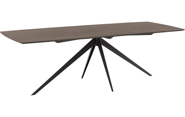 Goossens excellent eettafel uniek donker bruin eiken - 8221130-01