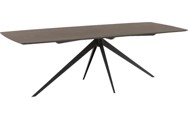 Goossens excellent eettafel uniek donker bruin eiken - 8221130-01