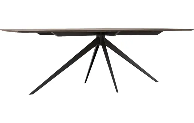 Goossens excellent eettafel uniek donker bruin eiken - 8221130-04
