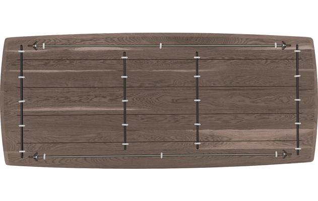 Goossens excellent eettafel uniek donker bruin eiken - 8221130-08