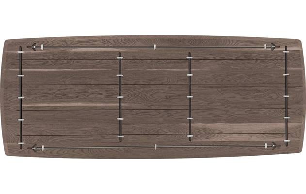 Goossens excellent eettafel uniek donker bruin eiken - 8221131-08