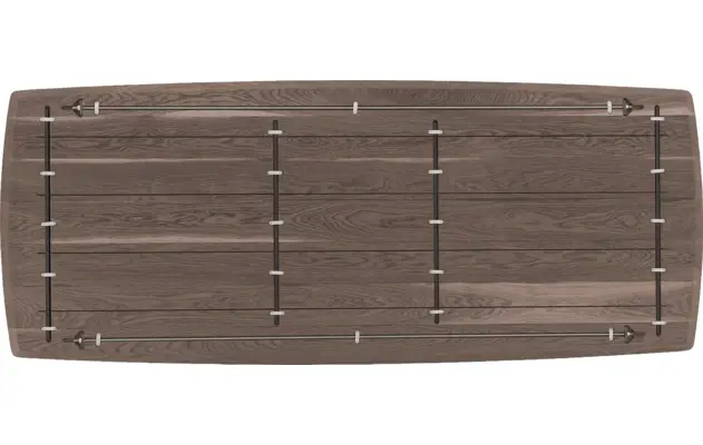 Goossens excellent eettafel uniek donker bruin eiken - 8221131-08