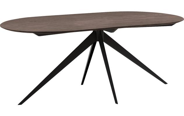 Goossens excellent eettafel uniek donker bruin eiken - 8221189-01