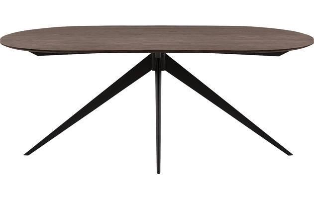 Goossens excellent eettafel uniek donker bruin eiken - 8221189-02