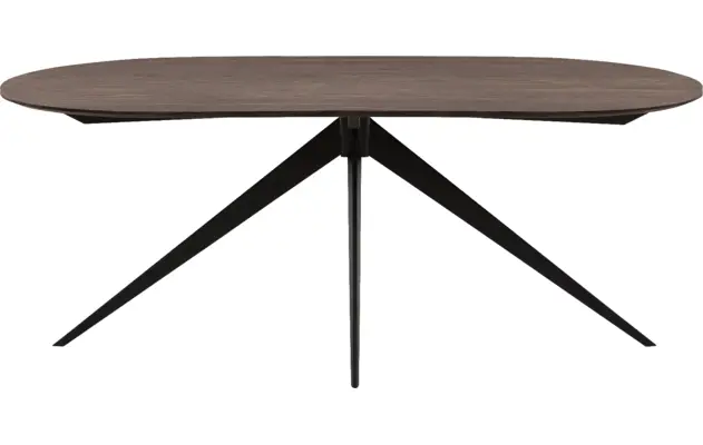 Goossens excellent eettafel uniek donker bruin eiken - 8221189-02