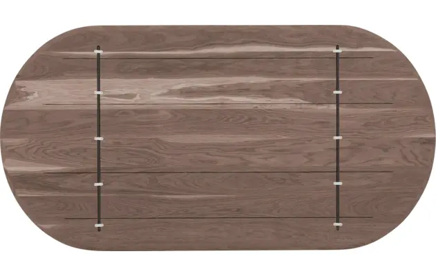 Goossens excellent eettafel uniek donker bruin eiken - 8221189-08
