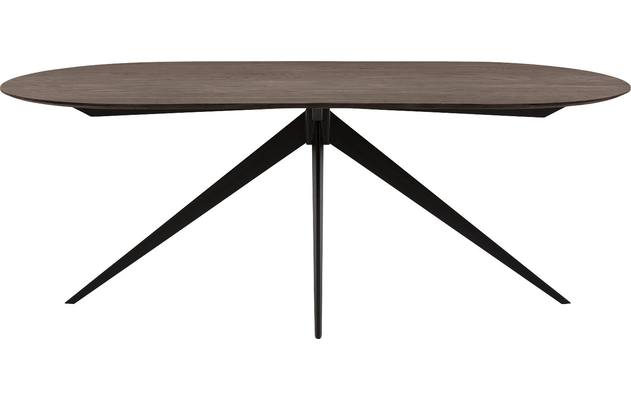 Goossens excellent eettafel uniek donker bruin eiken - 8221190-02