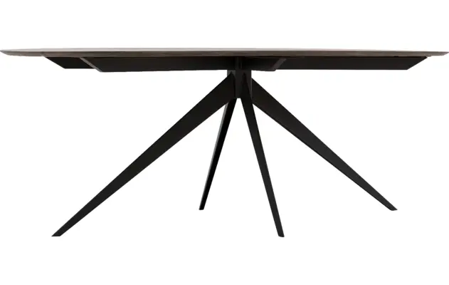 Goossens excellent eettafel uniek donker bruin eiken - 8221190-04