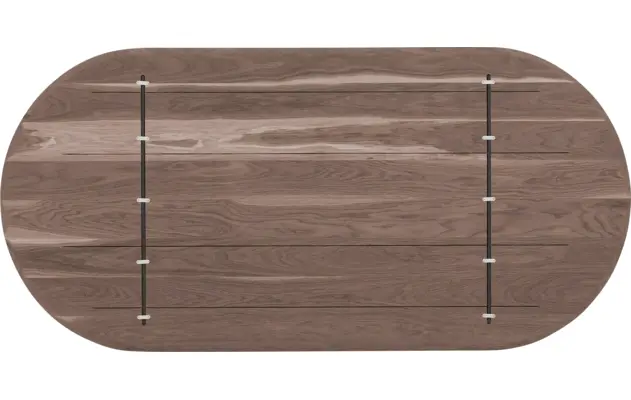 Goossens excellent eettafel uniek donker bruin eiken - 8221190-08