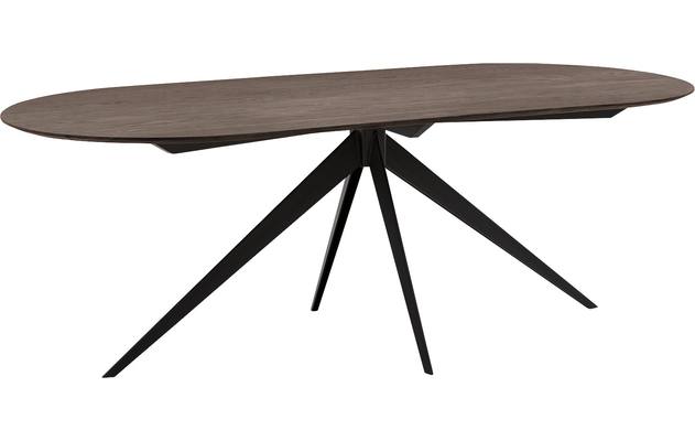 Goossens excellent eettafel uniek donker bruin eiken - 8221191-01
