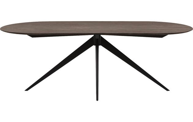 Goossens excellent eettafel uniek donker bruin eiken - 8221191-02