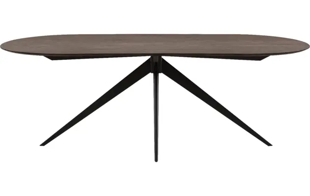 Goossens excellent eettafel uniek donker bruin eiken - 8221191-02
