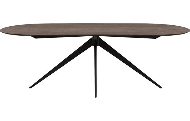 Goossens excellent eettafel uniek donker bruin eiken - 8221192-02
