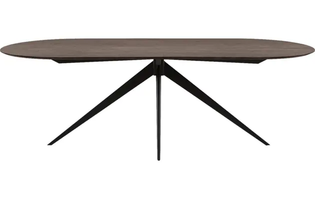 Goossens excellent eettafel uniek donker bruin eiken - 8221192-02