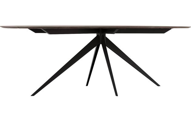 Goossens excellent eettafel uniek donker bruin eiken - 8221192-04