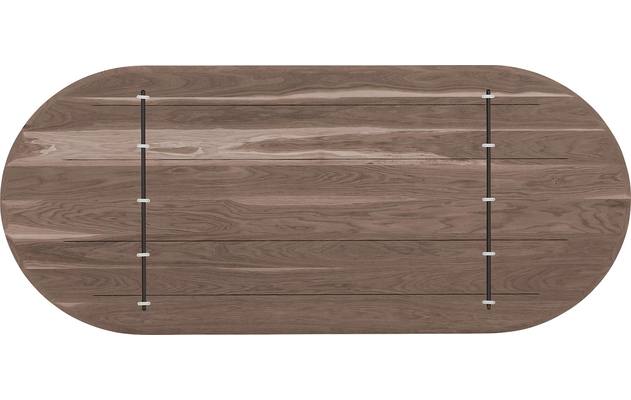 Goossens excellent eettafel uniek donker bruin eiken - 8221192-08