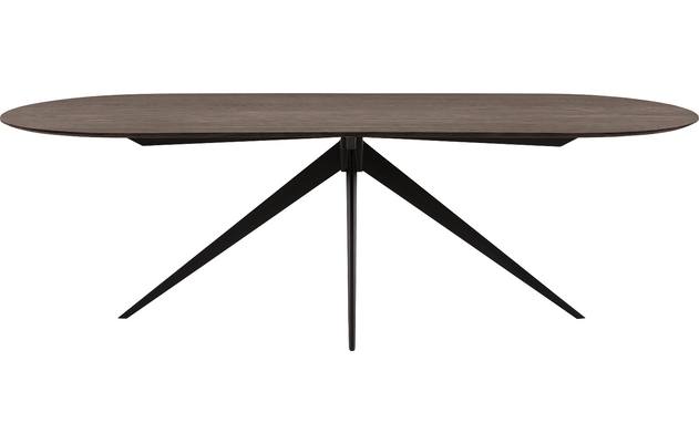 Goossens excellent eettafel uniek donker bruin eiken - 8221193-02