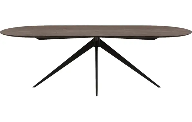 Goossens excellent eettafel uniek donker bruin eiken - 8221193-02