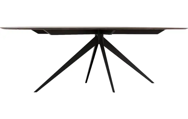 Goossens excellent eettafel uniek donker bruin eiken - 8221193-04