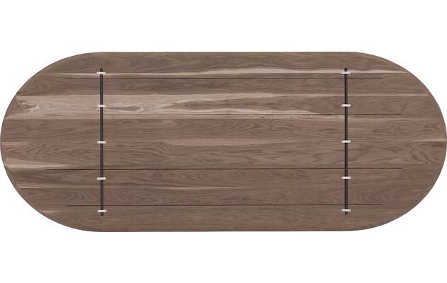 Goossens excellent eettafel uniek donker bruin eiken - 8221193-08