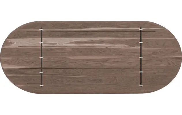 Goossens excellent eettafel uniek donker bruin eiken - 8221193-08