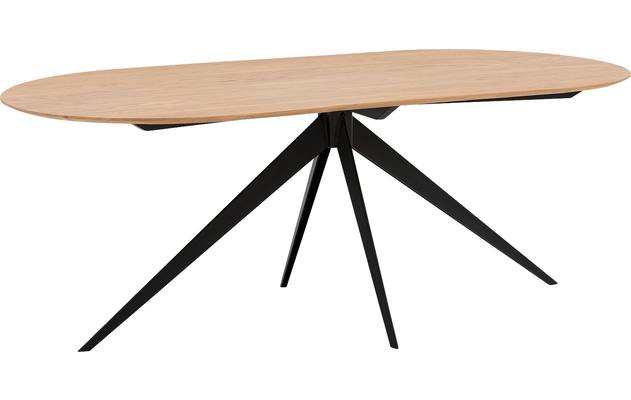 Goossens excellent eettafel uniek blank eiken - 8221205-01
