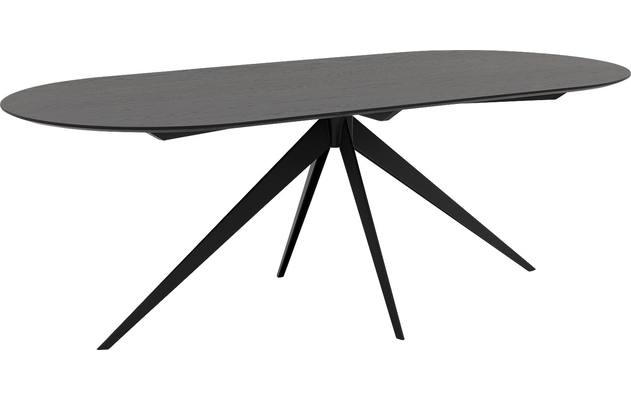 Goossens excellent eettafel uniek zwart eiken - 8221210-01