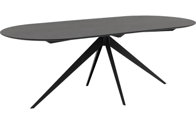 Goossens excellent eettafel uniek zwart eiken - 8221210-01
